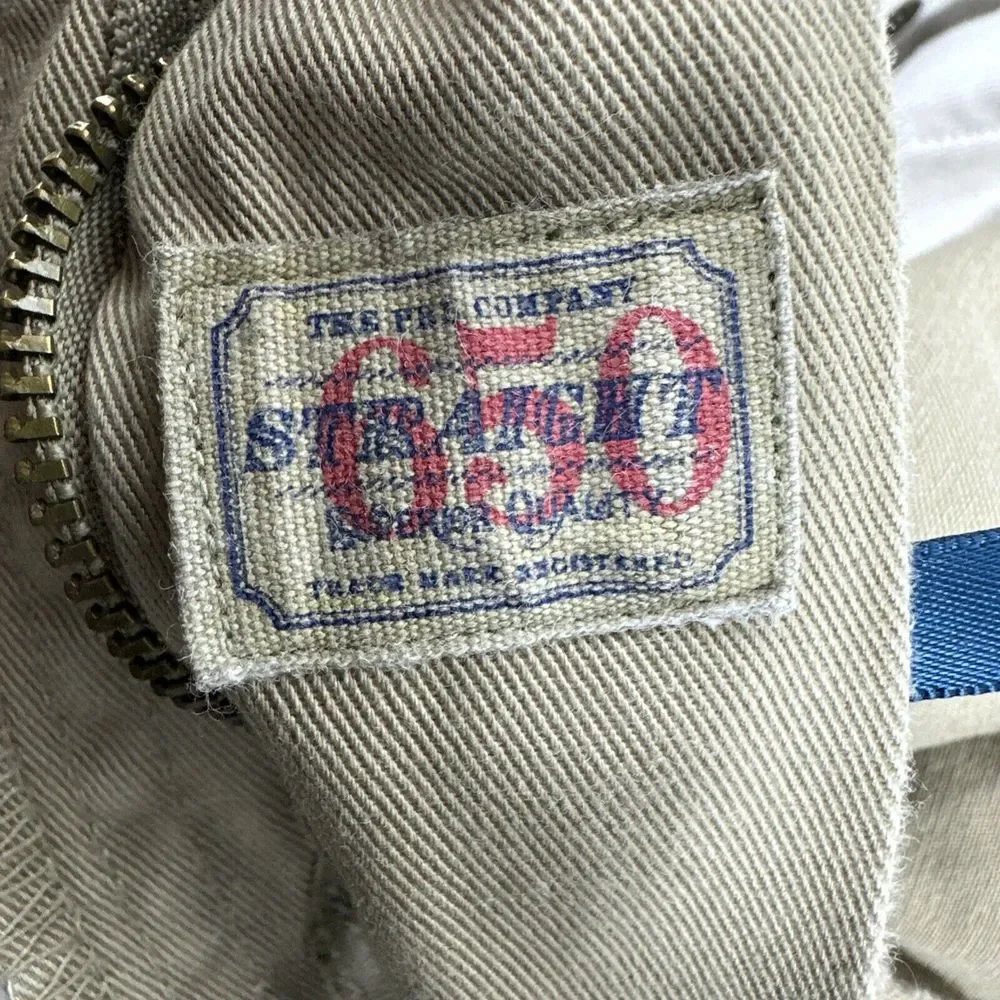 Polo Ralph Lauren Pants Men's 38x32 650 Straight Leg‎ Beige Tan Chino 5 Pocket